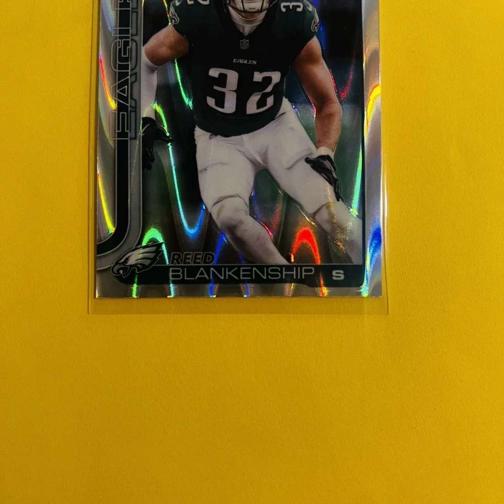 2025 Topps Chrome NFL Football Reed Blankenship Raywave‎ Refractor #251 Eagles